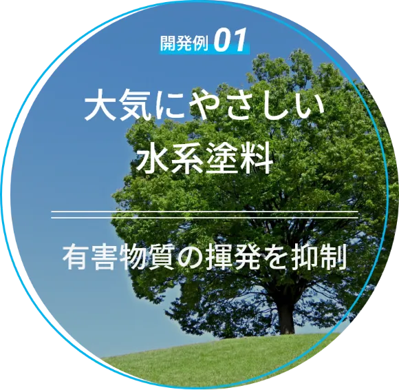 大気にやさしい水系塗料